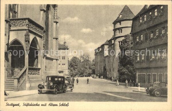 Stuttgart Stiftskirche mit Altem Schloss