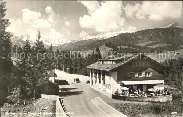 Walserschanz Kleinwalsertal Österreichischer Grenzgasthof