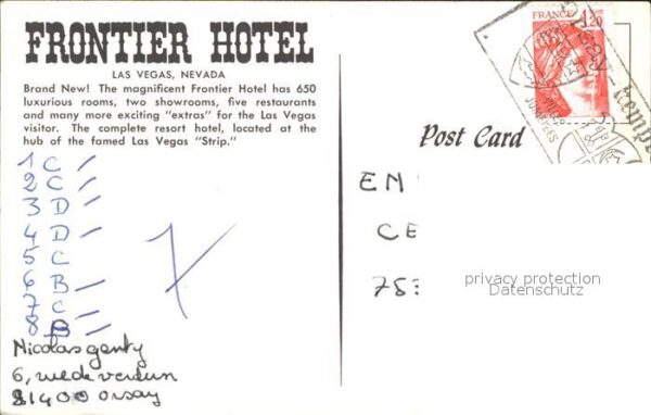Las Vegas Nevada Frontier Hotel Swimming Pool – Bild 2