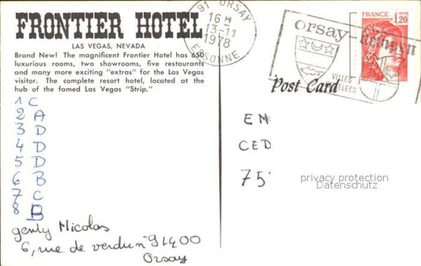 Las Vegas Nevada Frontier Hotel Swimming Pool – Bild 2