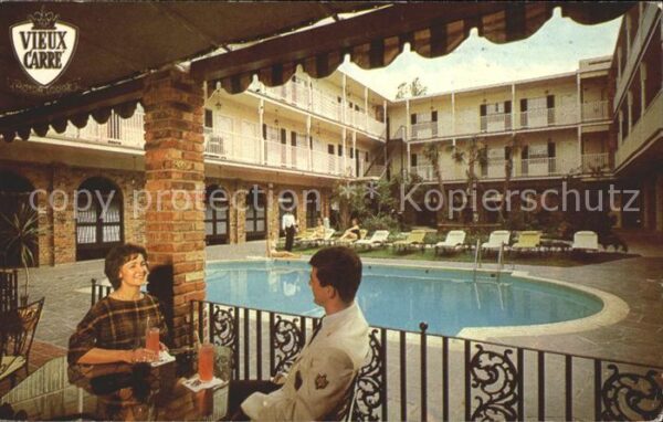 New Orleans Louisiana Vieux Carre Motor Lodge Swimming Pool