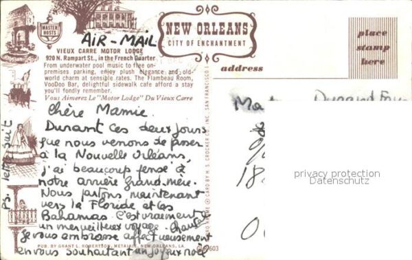 New Orleans Louisiana Vieux Carre Motor Lodge Swimming Pool – Bild 2