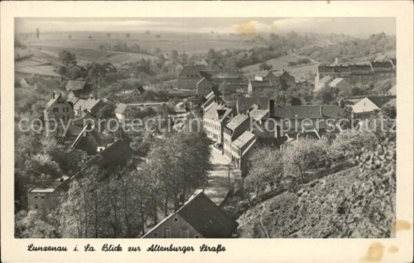 Lunzenau Blick zur Altenburger Strasse