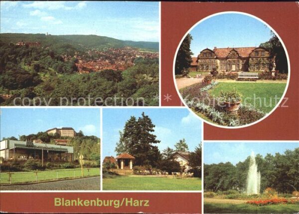 Blankenburg Harz Panorama Museum Schloss Stadtpark Thiep