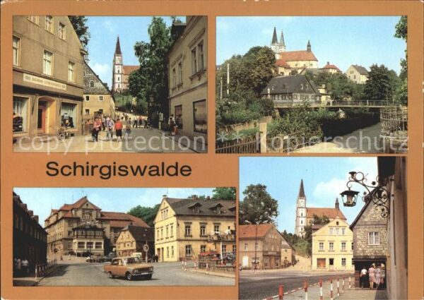 Schirgiswalde Obermarkt Ernst Thälmann Strasse Kirche