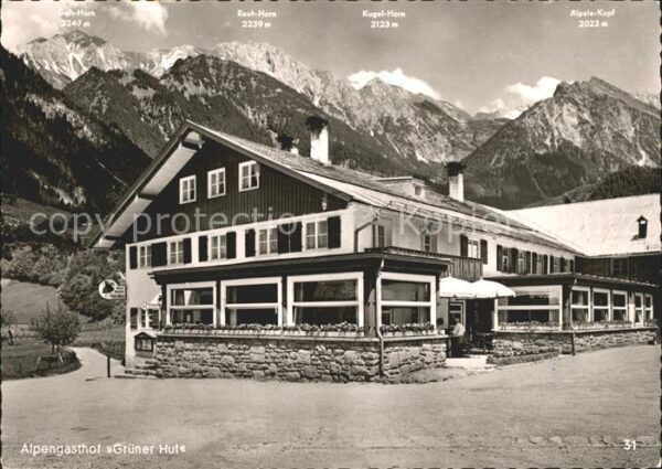Hinterstein Bad Hindelang Alpengasthof Grüner Hut Alpenblick
