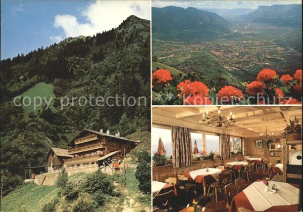 Dorf Tirol Gasthaus Talbauer Panorama Naturpark Te