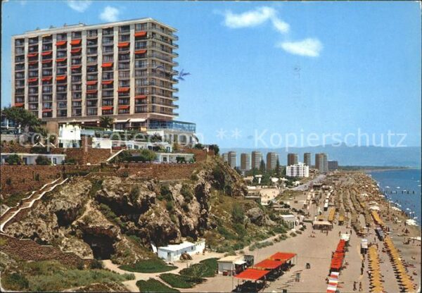 Torremolinos Vista parcial playa Apartamentos Torre
