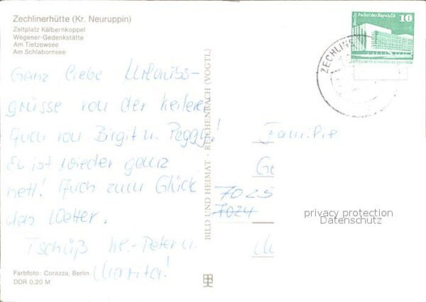 Zechlinerhuette Zeltplatz Kälbernkoppel Wegener Gedenks – Bild 2