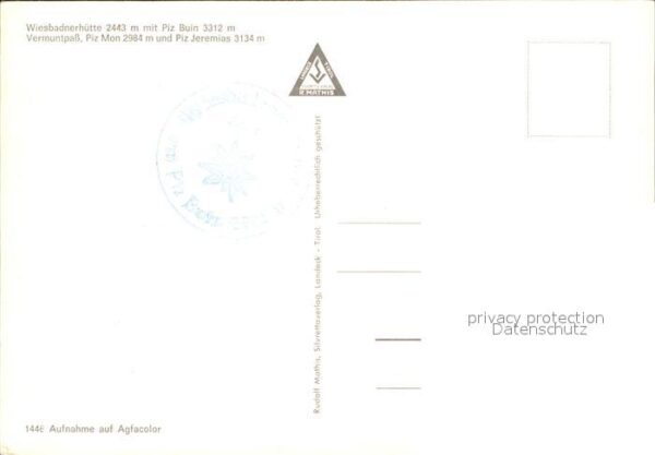 Wiesbadener Huette mit Piz Buin Vermuntpass Piz Mon Piz Je – Bild 2