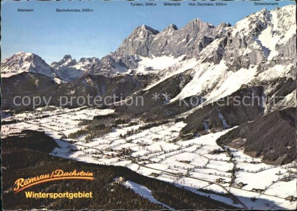 Ramsau Dachstein Steiermark Wintersportgebiet Hochplateau Alpenpano