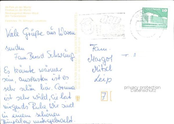 Waren Mueritz Park an der Müritz Schwan Freibad Neuba – Bild 2