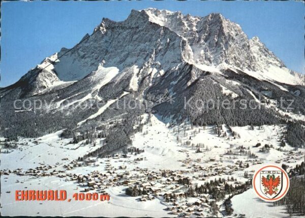 Ehrwald Tirol Tiroler Zugspitzbahn Panorama Winterspo