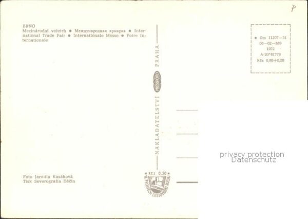 Brno Bruenn Mezinarodni veletrh Internationale Mess – Bild 2