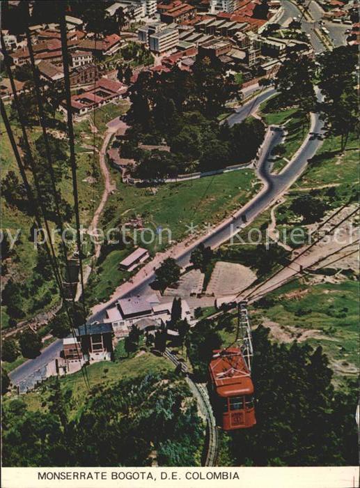 Bogota Colombia Cerro de Monserrate Bergbahn