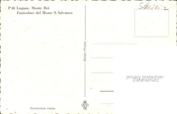 Zahnradbahn Funicolare Monte San Salvatore Lugano M – Bild 2