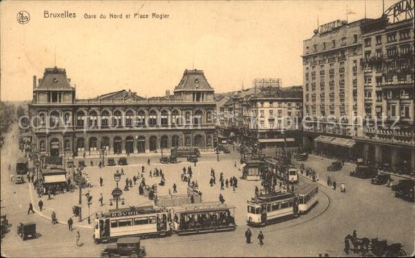 Strassenbahn Bruxelles Gare du Nord Place Rogler