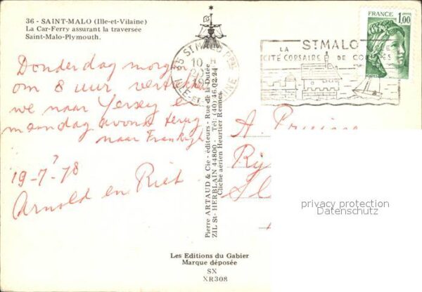 Faehre Ferry Bac Traghetto-- Car-Ferry Saint-Malo Plymouth – Bild 2