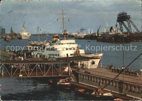 Schiffe Ships Navires Bunte Kuh Hamburg St. Pauli-Landungsbrü
