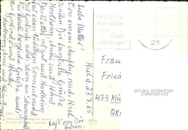 Faehre Ferry Bac Traghetto-- Kronprins Harald Kiel – Bild 2