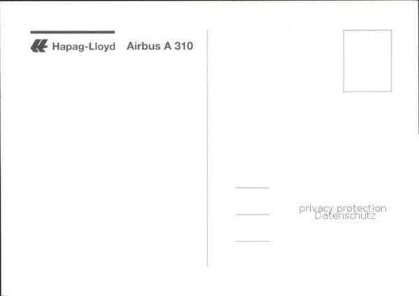 Flugzeuge Zivil Hapag-Lloyd Airbus A-310 – Bild 2