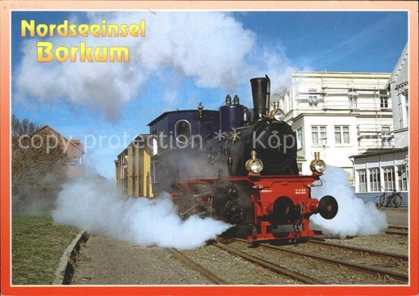 Lokomotive Dampflok Nordseeinsel Borkum