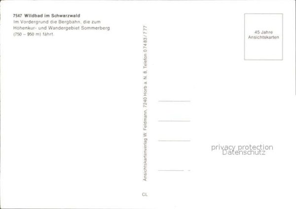 Zahnradbahn Wildbad Schwarzwald – Bild 2