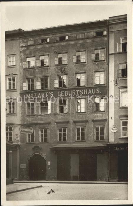 Mozart Wolfgang Amadeus Geburtshaus Salzburg