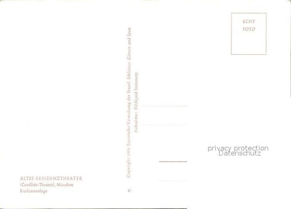 Theatergebaeude Residenztheater München Kurfürstenloge – Bild 2