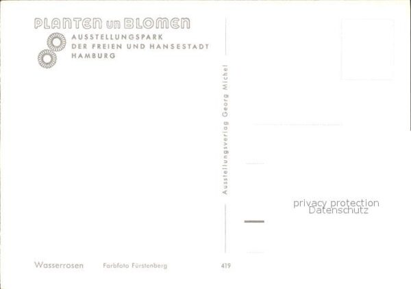 Gartenbauaustellung Planten un Blomen Hamburg Wasserrosen – Bild 2