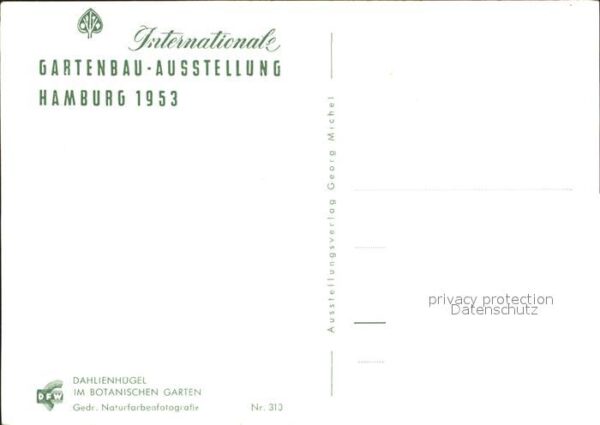 Gartenbauaustellung Hamburg Dahlienhügel Botanischer Garten – Bild 2