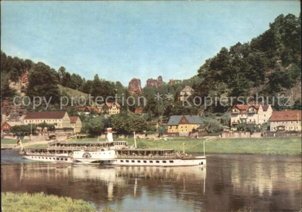 Dampfer Seitenrad Dresden Rathen Talwächter Lokomotive La