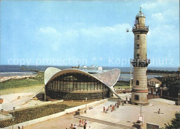 Leuchtturm Lighthouse Rostock-Warnemünde Gaststätte Teepott