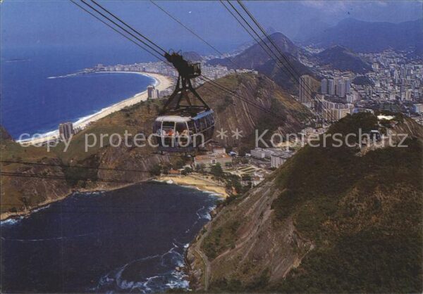 Seilbahn Rio de Janeiro Pao de Acucar Praia Verm