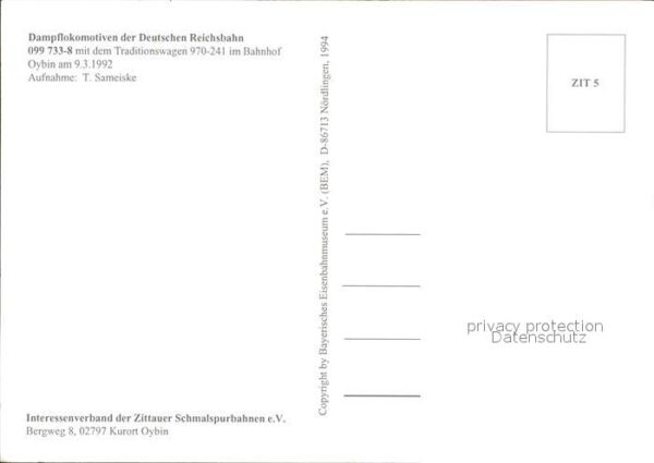 Lokomotive 099 733-8 Bahnhof Oybin – Bild 2