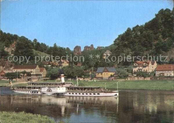 Dampfer Seitenrad Dresden Rathen Talwächter Lokomotive La
