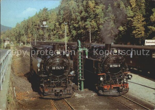 Lokomotive Bahnhof Kipsdorf