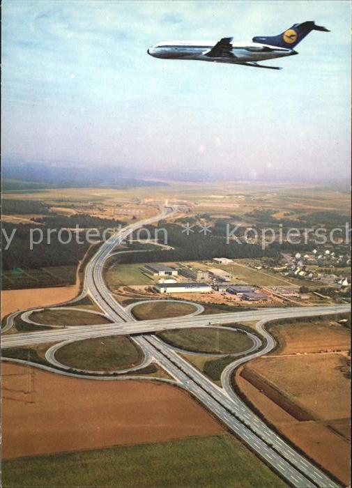 Lufthansa Flughafen Köln-Bonn Autobahnkreuz Flieg