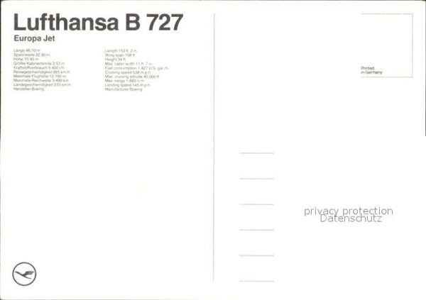 Lufthansa B 727 Europa Jet – Bild 2