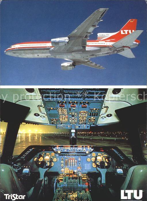 Flugzeuge Zivil LTU TriStar L-1011-500 Cockpit