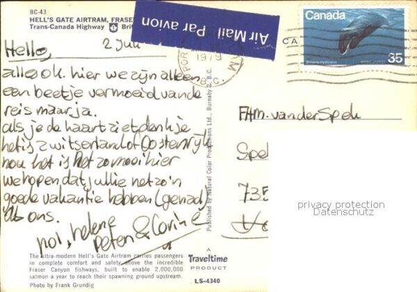 Seilbahn Hell's Gate Airtram Canada – Bild 2