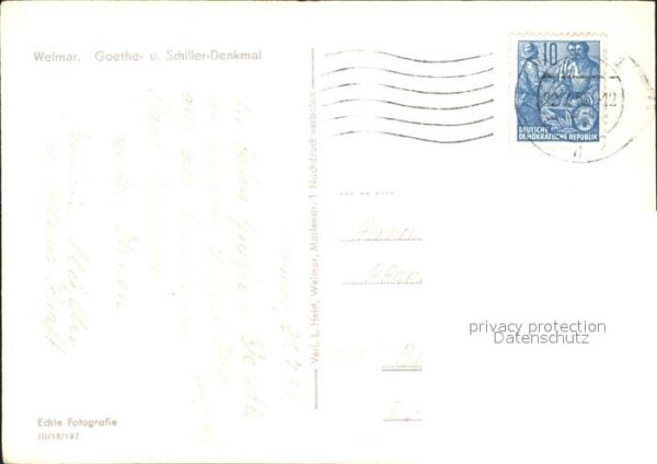 Denkmal Goethe und Schiller Weimar – Bild 2