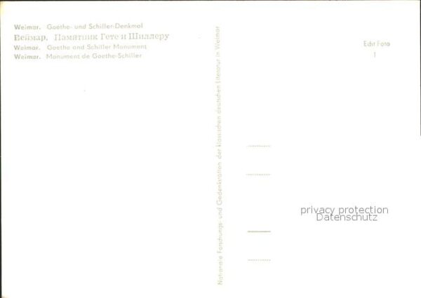 Denkmal Goethe und Schiller Weimar – Bild 2