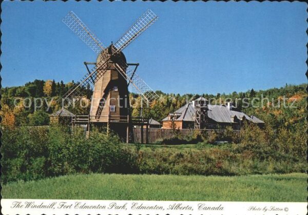 Windmuehle Fort Edmonton Park Alberta Canada