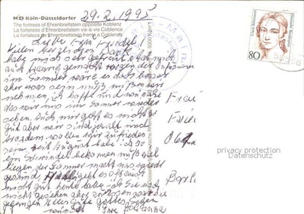 Motorschiffe Koblenz Festung Ehrenbreitstein – Bild 2