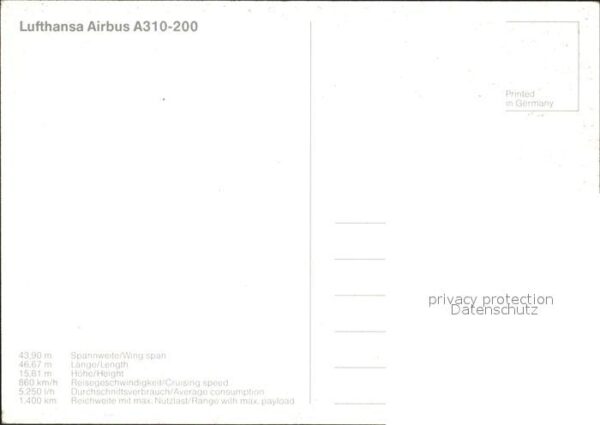 Lufthansa Airbus A310-200 – Bild 2