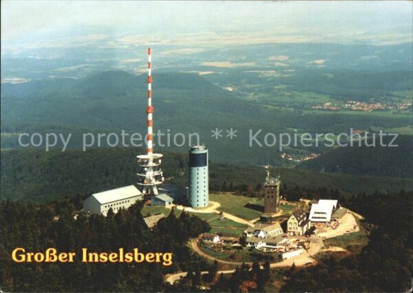 Funkturm Grosser Inselsberg Thüringer Wald Flieg