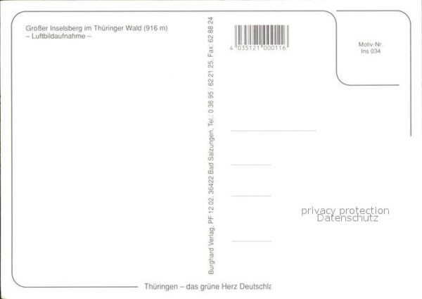 Funkturm Grosser Inselsberg Thüringer Wald Flieg – Bild 2