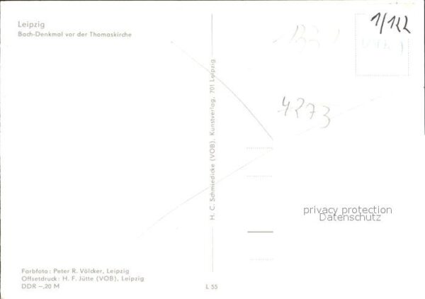 Bach Johann Sebastian Denkmal Leipzig Thomaskirche – Bild 2