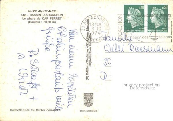 Leuchtturm Lighthouse Bassin d_Arcachon Phare Cap Ferret – Bild 2